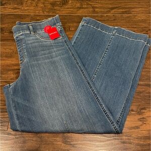 Spanx NWT seamed front wide leg jeans